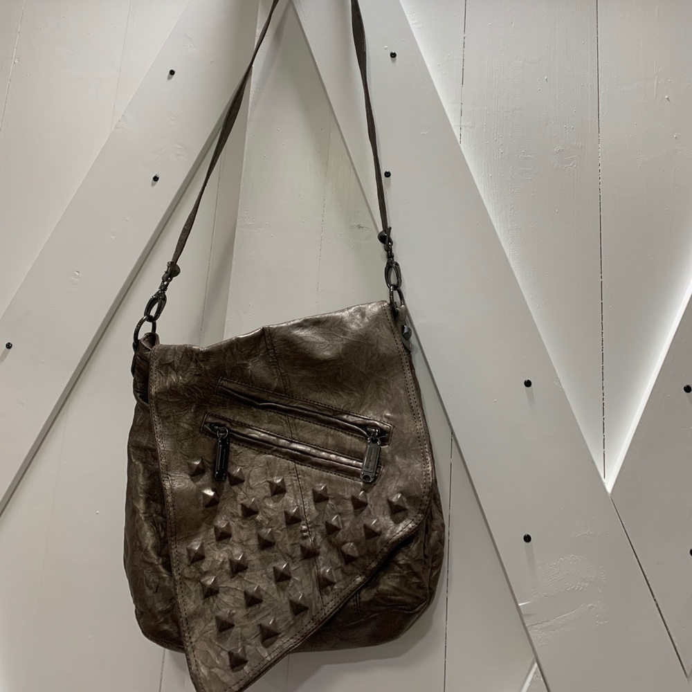 Steven by Steve Madden Leather Messenger Bag